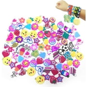 CP Loom Band Silicone Bracelet Charms 12 Pack Mix