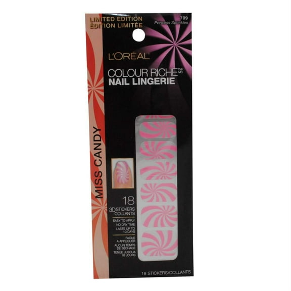 New Loreal Miss Candy Limited Edition Nail Lingerie 709 Princess Sprinkles