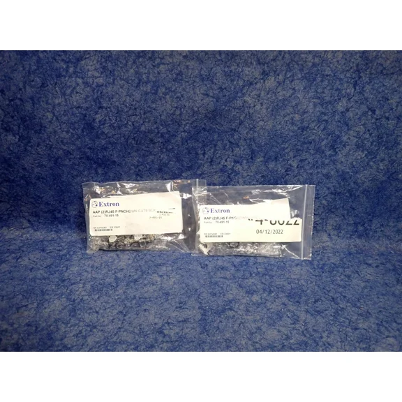 New Lot Of 2 Extron 70-491-15 Two Rj-45 Female To Punch Down For Cat 6 (Bn96)