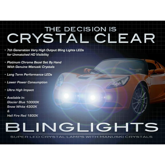 New Lotus Elise Exige LED Fog Lamps Driving Lights Kit Foglamps Foglights Drivinglights