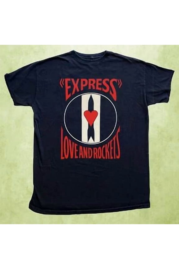 New Love and Rockets Express New black T-shirt