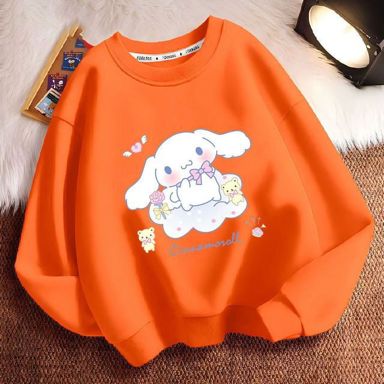Autumn Disney Cars Girl Boy Sweatshirts Children Cartoons Kawaii Print  Hoodies Kid Pullover Casual Cotton Clothes Fashion Tops