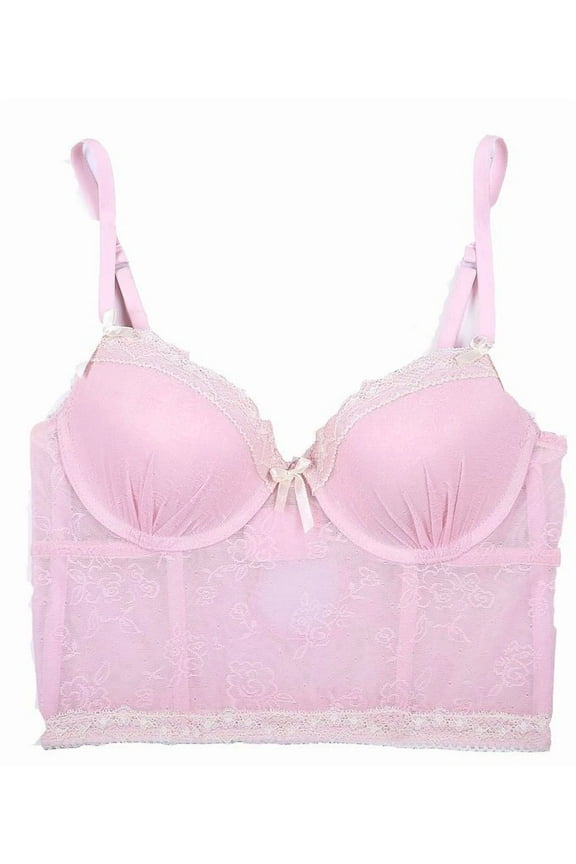 New Low Price! Sophie B. Demi Longline Lace Bra, Women'S Lingerie, 34A Pink