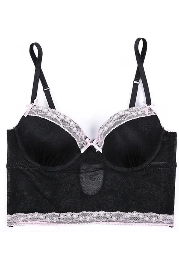 New Low Price! Sophie B. Demi Longline Lace Bras, Women'S Lingerie, Black 34A