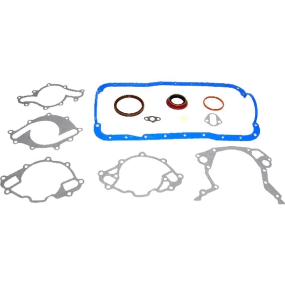 New Lower Engine Conversion Gasket Set Compatible With Ford Lincoln Mercury Bronco XLT 8 Cyl 5.0L Thunderbird LX 8 Cyl 5.0L Thunderbird Elan 8 Cyl 5.0L 1985-2001 By DNJLGS4113