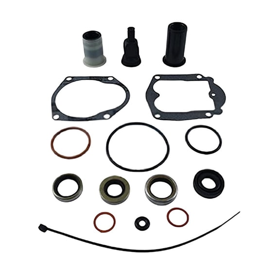 Lower Unit Gearcase Seal Kit Compatible with 1994-2005 Mercury 25HP 30HP 40HP 2-Cyl 3-Cyl 2-Stroke 4-Stroke NON-Bigfoot 3.44 Torpedo 1.83:1 2:1 Outboard 823547A03 Current Mercury OEM V6