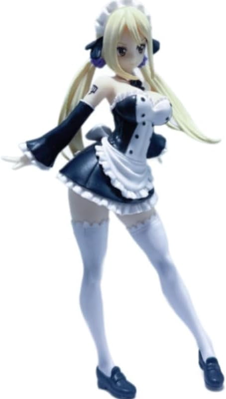 New Lucy Figure, Maid Outfit Twin Ponytails Lucy Heartphilia Anime Figures 18cm/7.1inch PVC Character Action Model Figure Statue Decoration Gifts
