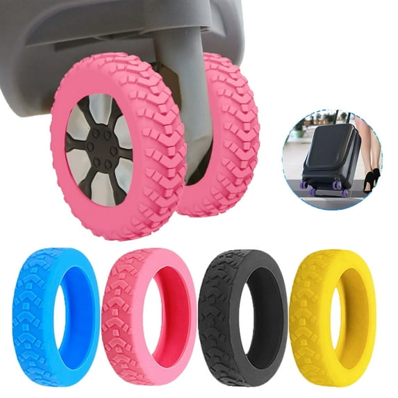 New Luggage Wheel Covers - 8PCS Luggage Compartment Wheel Protection Cover, Shock-proof Carry on Suitcase Wheel Protector Covers, Luggage Wheels Silent Protection Cover