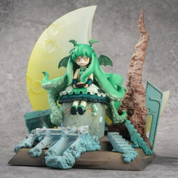 New Luminescence Cthulhu Roo lee ah (cute Ver) Character Anime Model Statue Action Figures Desktop Ornament Popular Decorations Fan Souvenirs Creative Gift Collectable