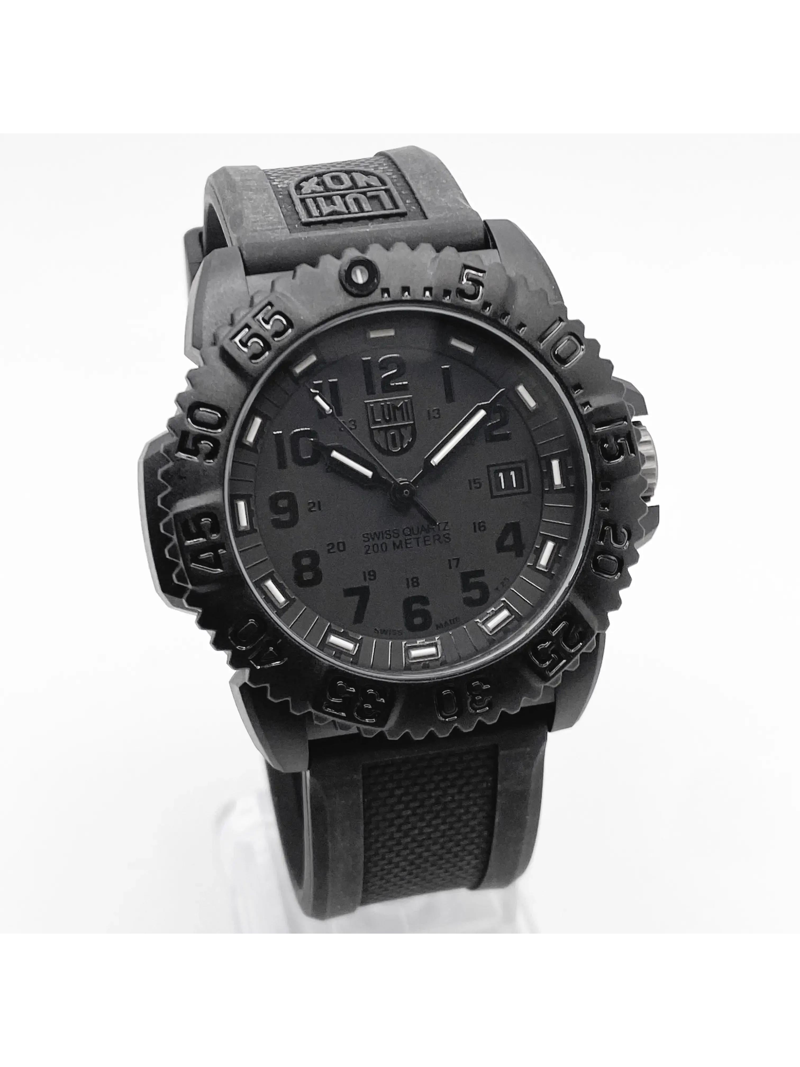 New Luminox Navy Seal Colormark 44mm Carbon Black Dial Quartz Watch XS.3051.BO.1 Walmart