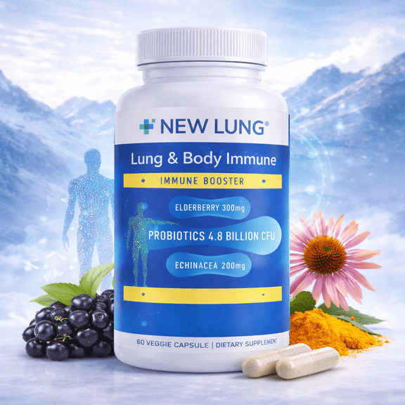 Success Chemistry Lung and Body Immune Support with Herbal Blend - Lung Health Support for Adults - 60 Count