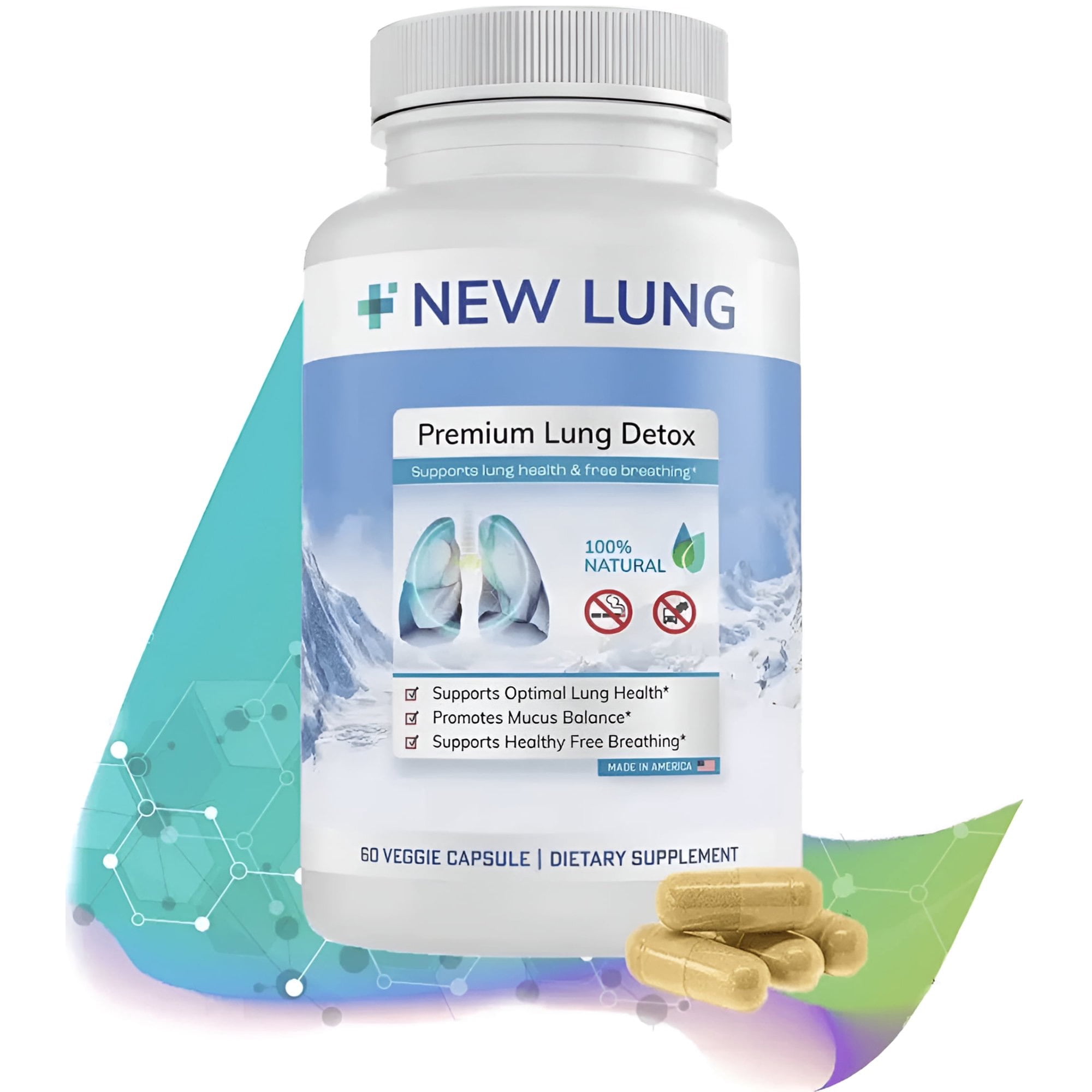 Success Chemistry Lung Detox Herbal Lung Cleanse & Detox Supplement, 60 Count