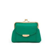 New Lychee Pattern Buckle Wallet Fashion Womens Short Coin Purse Retro Card Bags Large Capacity Multi Card Pocket Ladies Money Clip