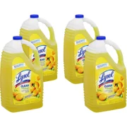 New Lysol Multi-Surface Cleaner 144oz 4/CT Lemon and Sunflower 77617CT