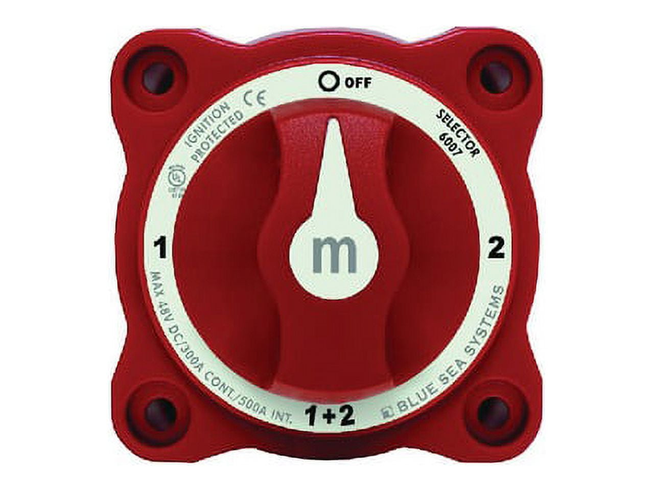 New M Series Mini Battery Switch blue Sea Systems 6007 1 2 Both Off 27