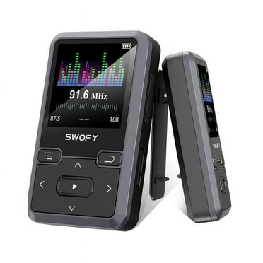 New M10 Sport Bluetooth MP3 Player 32gb Clip Mini with 1.44inch Screen Support FM,Recording,E-Book,Clock,Pedometer Music Player