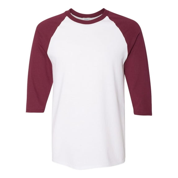 New - MMf - Gildan - Heavy Cotton™ Raglan Three-Quarter Sleeve T-Shirt Retired