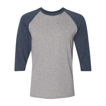 New - MMf - JERZEES - Triblend Three-Quarter Raglan Baseball T-Shirt