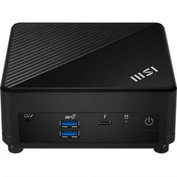 New MSI Cubi 5 12M-086BUS,NUC Mini PC Barebone,Intel Core i3-1215U,8GB RAM 512GB SSD,Intel UHD Graphics,WiFi 6, Bluetooth ,Duel LAN, Thunderbolt 4, Type C, Windows 10 Pro Black