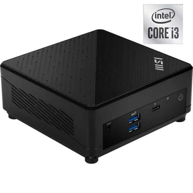 New MSI Desktop Computer Cubi 5 12M-086BUS,Intel Core i3-1215U Mini PC Barebone,16GB RAM 512GB SSD,Intel UHD Graphics,WiFi 6, Bluetooth ,Duel LAN, Thunderbolt 4, Type C, Windows 11 Home Black