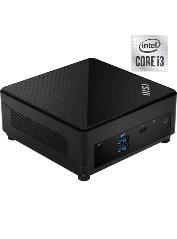 New MSI Desktop Computer Cubi 5 12M-086BUS,Intel Core i3-1215U Mini PC Barebone,16GB RAM 512GB SSD,Intel UHD Graphics,WiFi 6, Bluetooth ,Duel LAN, Thunderbolt 4, Type C, Windows 11 Home Black