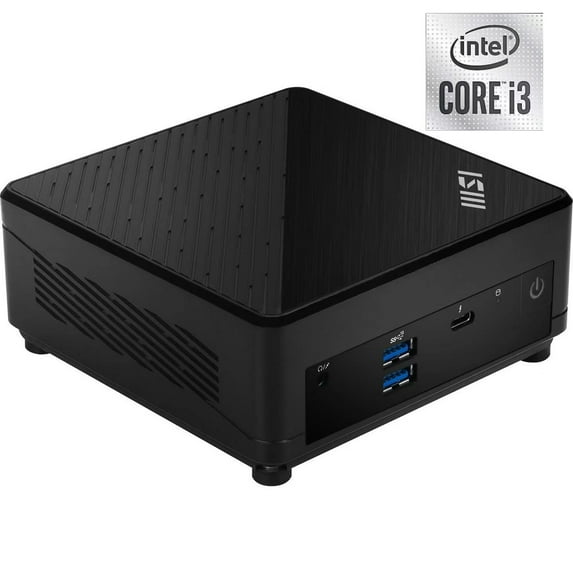 New MSI Desktop Computer Cubi 5 12M-086BUS,Intel Core i3-1215U Mini PC Barebone,8GB RAM 512GB SSD,Intel UHD Graphics,WiFi 6, Bluetooth ,Duel LAN, Thunderbolt 4, Type C, Windows 11 Pro Black