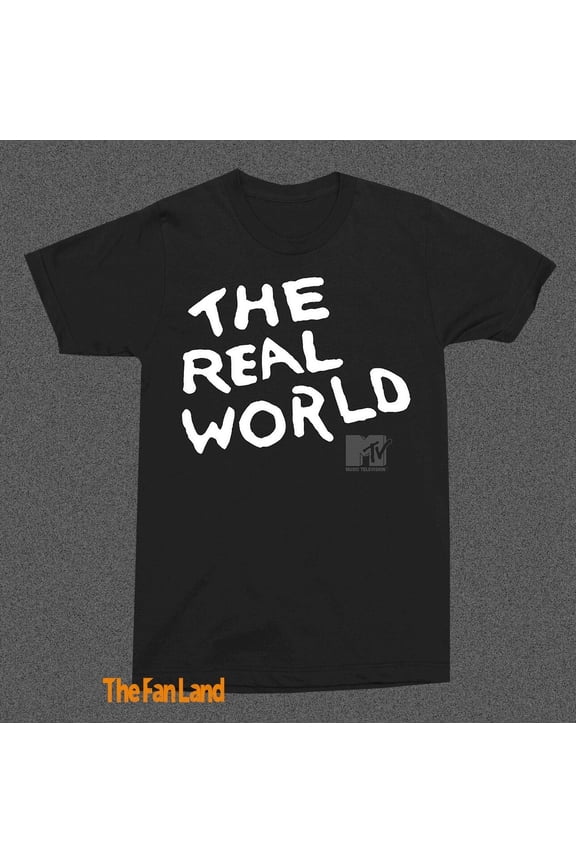 New MTV Real World 1992 Black Mens Vintage Classic T-Shirt
