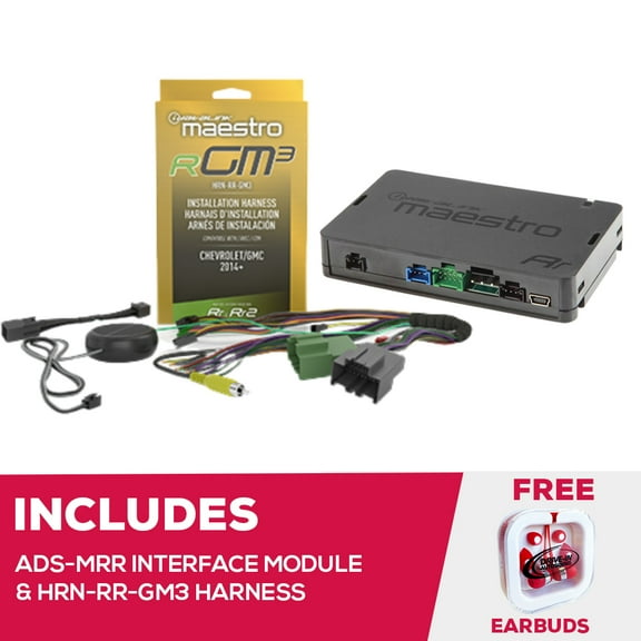 New Maestro ADS-MRR Radio Replacement Interface Module With HRN-RR-GM3 Harness