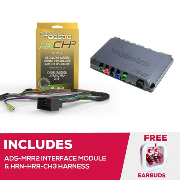 New Maestro ADS-MRR2 Interface Module & HRN-HRR-CH3 Adapter for 2013+ Chrysler