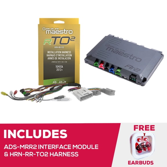 New Maestro ADS-MRR2 Interface Module and HRN-HRR-TO2 Adapter For Select 2012+ Toyota