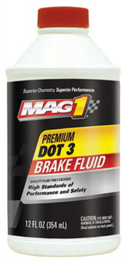 New Mag1 MGBF0122 Premium Brake Fluid, Dot 3, 12 Oz