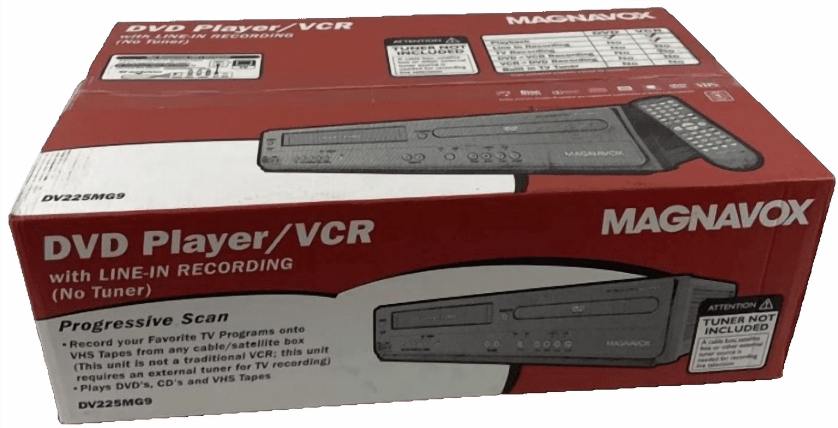 Magnavox DV225MG9 Combo VHS Recorder & DVD Player, 4 Head Hi-Fi