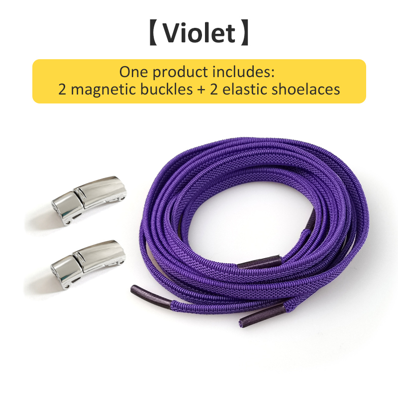 New Locks Shoelaces Elastic No Tie Shoe Laces Rainbow Sneakers Shoelace Kids Adult Flat