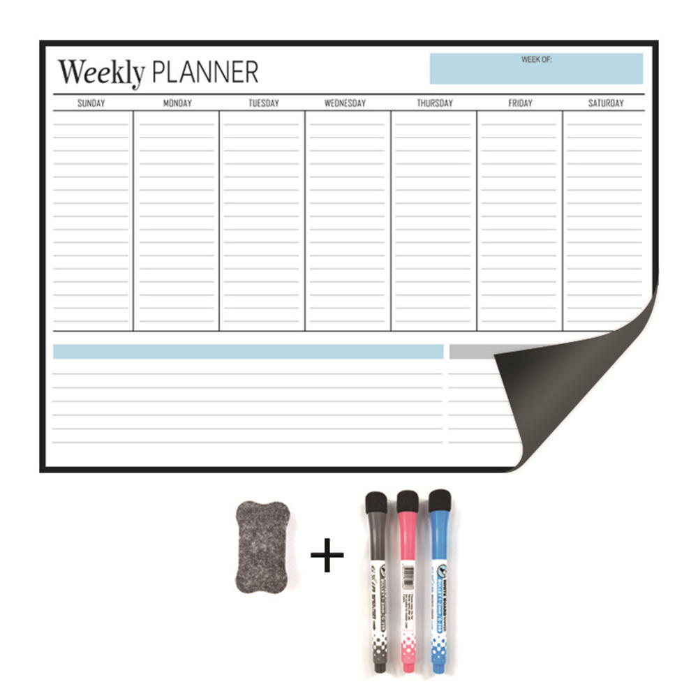 New Monthly Weekly Planner Calendar Table Dry Erase Whiteboard Blackboard Fridge