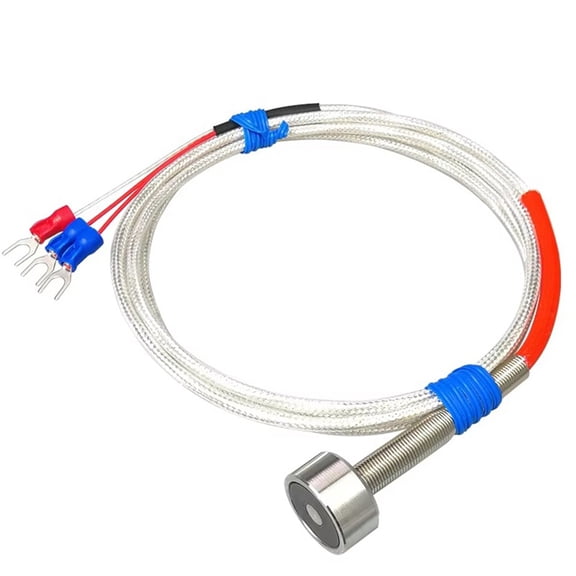 New Magnetic RTD PT100 Sensor Magnetic Temperature Sensor High Temperature and Oil Resistance,1m