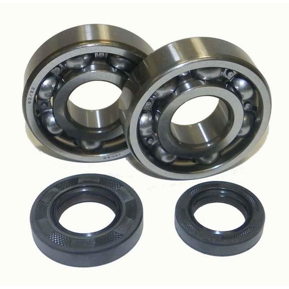 Crankshaft Main Bearing and Oil Seal Rebuild Kit Compatible with 1985-2002 Honda CR80R CR80RB 2003-2007 CR85R CR85RB 79.7cc 84.7cc 2-Stroke Single Reed Valve HPP RC Valve 63/22 MAG PTO