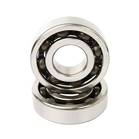 2-Bearing 2-Seal Crankshaft Bottom-End Rebuild Kit Compatible with 1989-2004 Yamaha Warrior 350 2004-2013 Raptor 350 348cc 4-Stroke Sport ATV YFM350X YFM350R 30mm LH 25mm RH 6306 6205