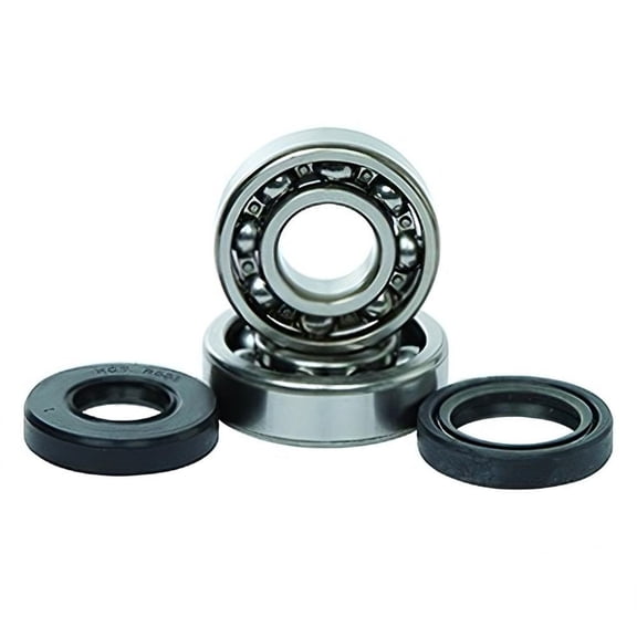 New Premium Main Bearing and Crankshaft Oil Seal Kit Compatible with 1994-2001 Yamaha YZ80 LW Big Wheel and 1993-2001 YZ80 79cc 2-Stroke Motocross K007 93306-30506-00 93102-25M00-00