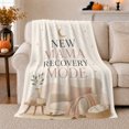 thumbnail image 1 of New Mama Recovery Mode Quote with Cozy Chair, Calming Graphic Style for New Moms, Postpartum Rest Motif and Baby Shower Gift, Cozy Flannel Blanket for Nursery and Bedroom, Home Decor, 1 of 7