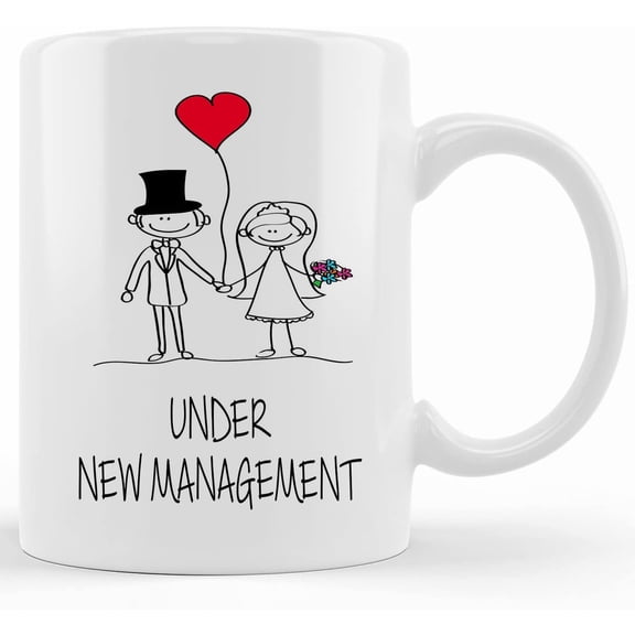 Under New Management Coffee Mug, Ceramic Coffee Mug, Wedding Coffee Mug, Coffee Lover Cup, Marriage Coffee Mug, Fancy Tea Cup, Novelty Mug, Novelty Coffee Mugs 11oz, 15oz Mug
