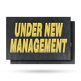 thumbnail image 1 of Under New Management Vinyl Decal 2 Pack of 24 Inch x 36 Inch Weatherproof Heavy-Duty Adhesive Backing | Business Promotions, Clear Messaging, Professional Display | Made in USA, 1 of 6