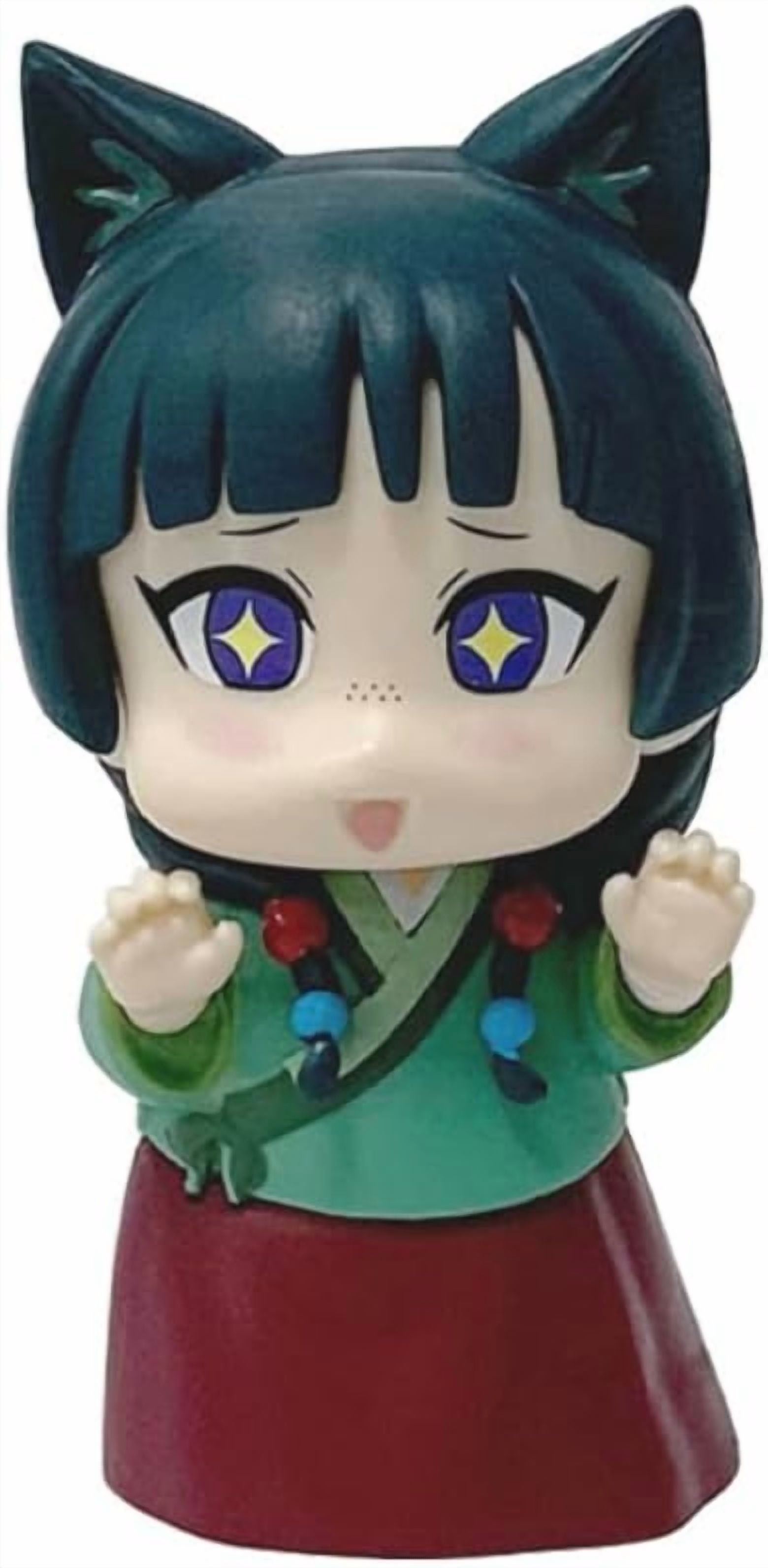 New Maomao Figure, Cat Ears Maomao Action Figure Handmade PVC Anime Cartoon Manga Game Character Model Statue Collectible Craft Gift (b)