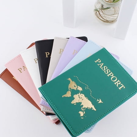 New Map Couple Passport Cover Letter Women Men Travel Wedding Passport Cover
