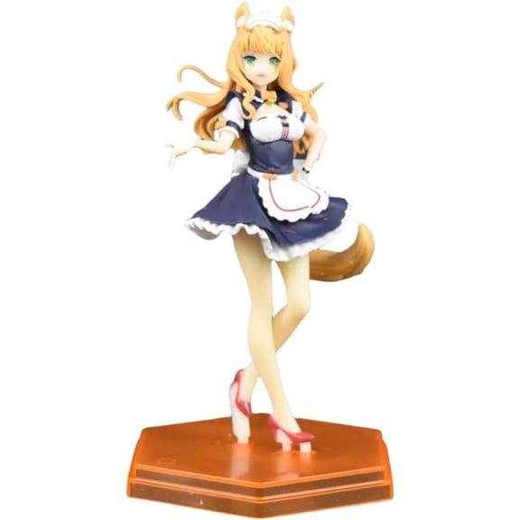 New Maple Figure Standing Maid Costume Maple Anime Figures 22cm/8.7inch Handmade Cosplay PVC Statues Collectible Souvenirs for Anime Fans Gifts
