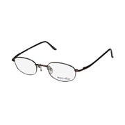 New Marcolin 6722 Mens/Womens Designer Full-Rim Dark Brown Classic Shape Must Have Upscale Frame Demo Lenses 45-20-135 Spring Hinges Eyeglasses/Eye Glasses