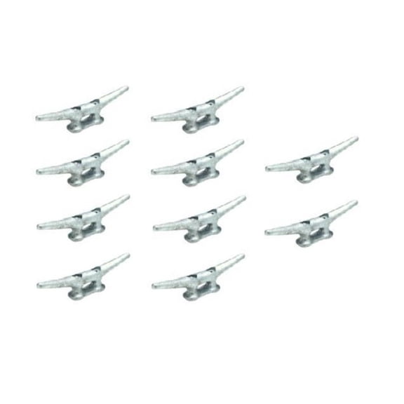 New Marine Dock Cleat 8" Galvanized Open Base Boat 10 Pack