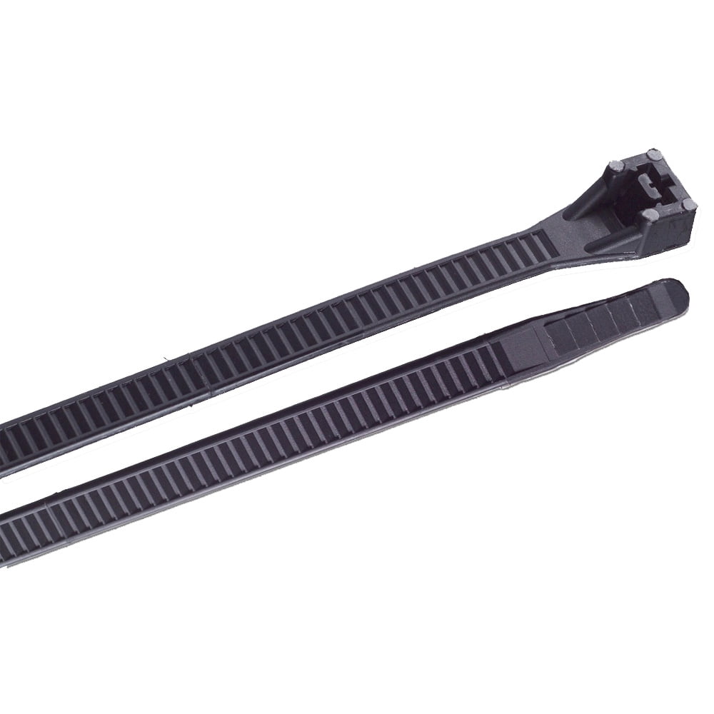 Ancor 199207 Marine Standard 75# Zip Cable Wire Ties 8" Black 100 Pack