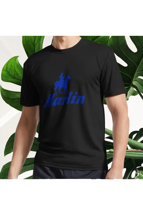 New Marlin Logo Active T-Shirt Logo T-Shirt Funny Size S to 5XL
