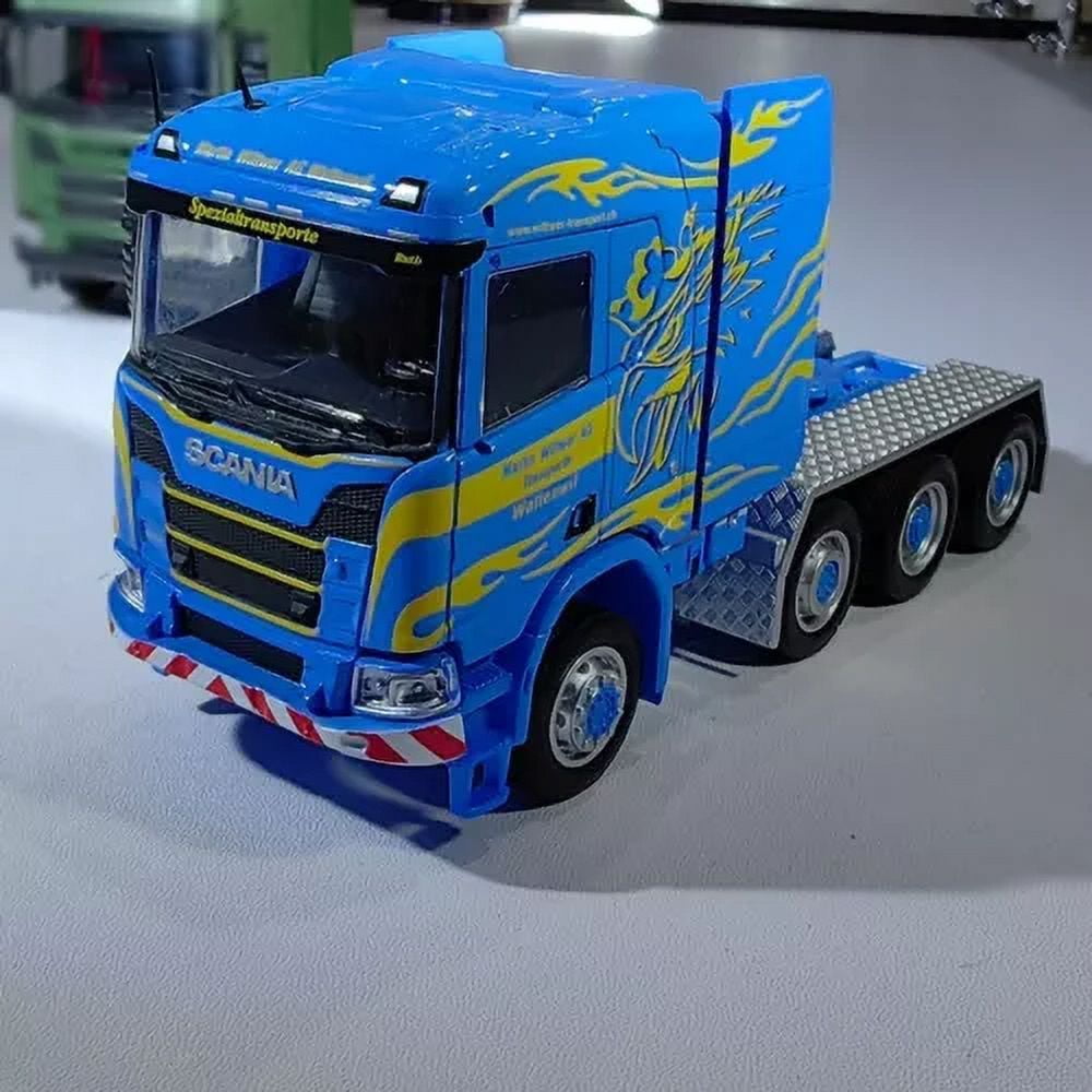 Camion Scania R650 Vert Armée 1:64 - Modèle Métal Masdi - Neuf En Stock
