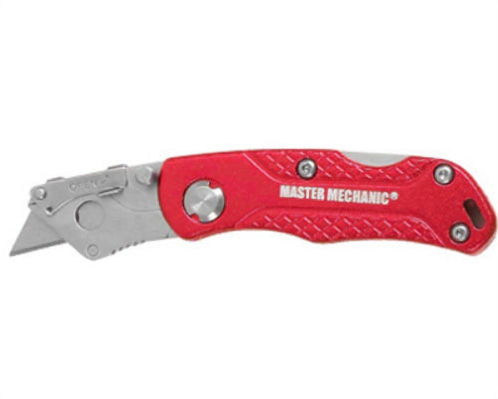 New Master Mechanic 176186 Quick Change Folding Utility Knife, Mini